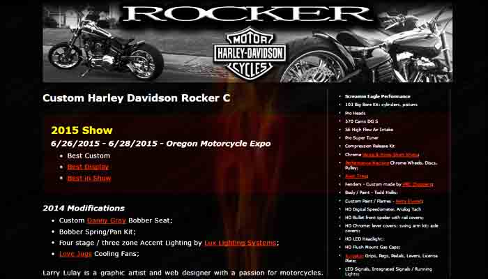 Custom Harley Rocker Site