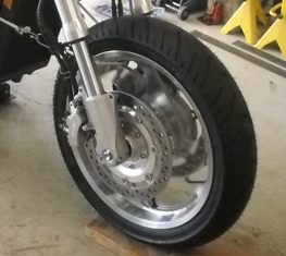 Polished Stock C Wheel/Tire